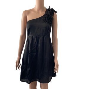 Francesca's Collection Dress Womens Small Off Shoulder Floral Fringe
